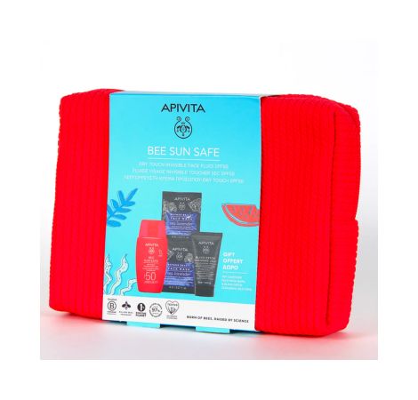 Apivita Bee Sun Safe Fotoprotector Fluido Invisible Toque Seco SPF50+ Neceser
