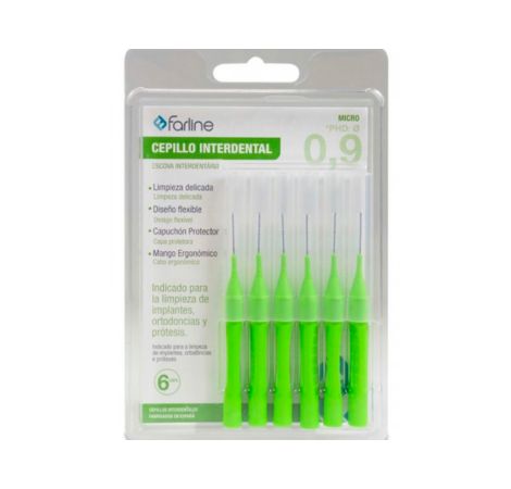 Cepillo Interdental Farline Micro 0,9mm 6uds