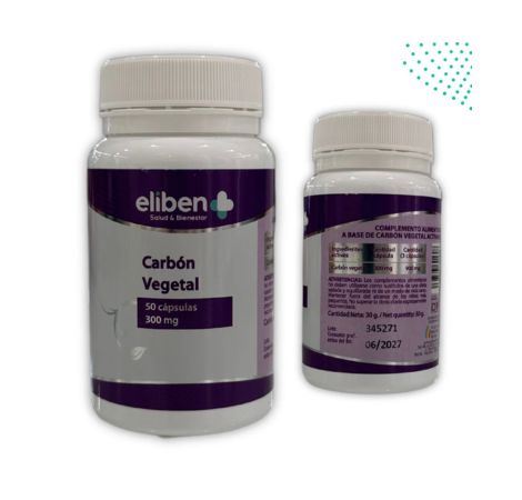 Carbon vegetal 300 MG 50 Capsulas ELIBEN