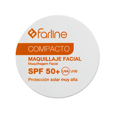 Farline Polvos Compactos SPF 50 1 Envase 10 GR color Bronce