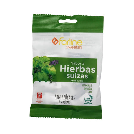 Farline SweetSin Caramelos Hierbas Suizas Bolsa 40 GR