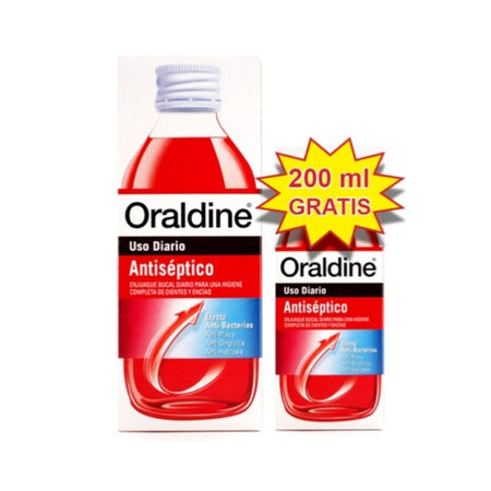 Oraldine Antiseptico 1 Envase 400ml + 1 Envase 200ml Pack