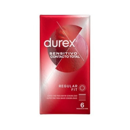 Preservativos Durex Sensitivo Contacto Total 6 uds