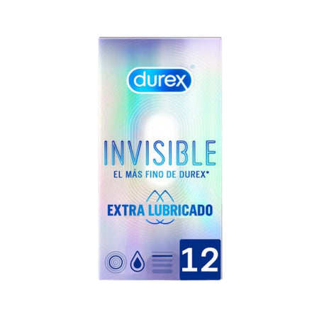 Preservativos Durex Invisible Extra Lubricado 12 uds