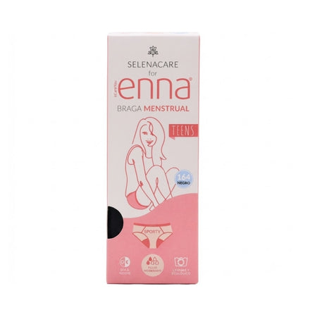 Braga Menstrual Selenacare for Enna Teens Sporty Negra (Talla 164)