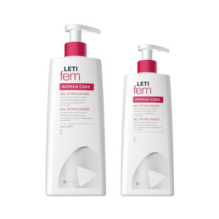 Gel Íntimo Diario Letifem Woman Care Pack (500 ml + 250 ml)